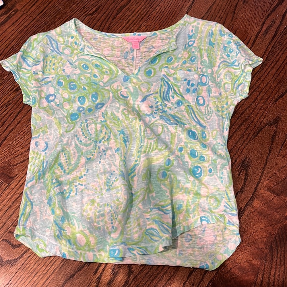 Lilly Pulitzer Linen Tee - SIZE XXS, fits like XS
